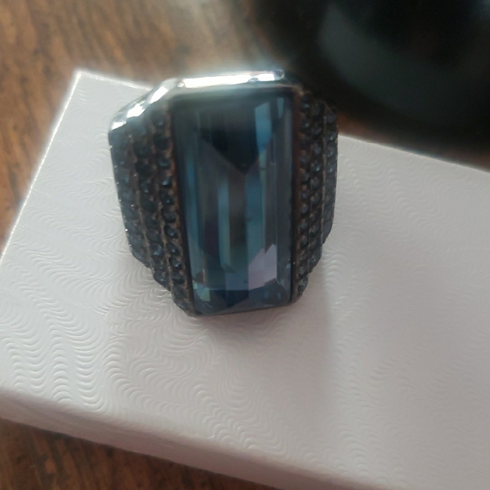 Givenchy Crystals Silver Ring - image 3